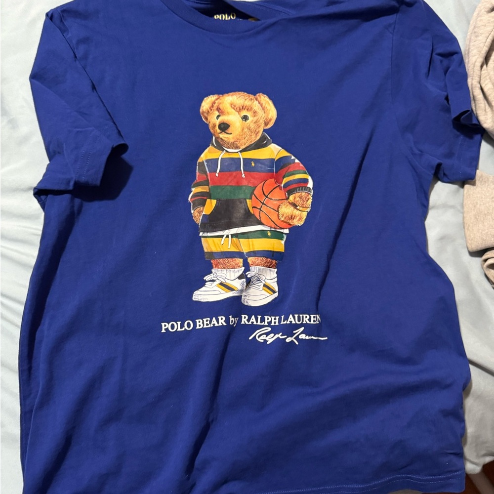Polo by Ralph Lauren Kids Royal Blue Bear T-Shirt